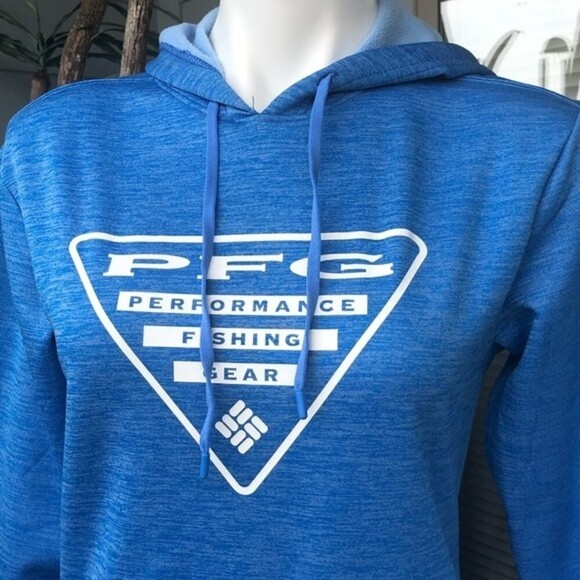 Columbia Women’s PFG Triangle Hoodie - Blue XS - Picture 3 of 9